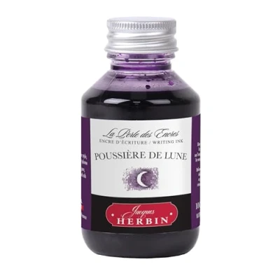 Imagen de Jacques Herbin 17048T Botella de tinta para escribir 100 ml Pluma estilográfica Bolígrafo roller Polvo luna