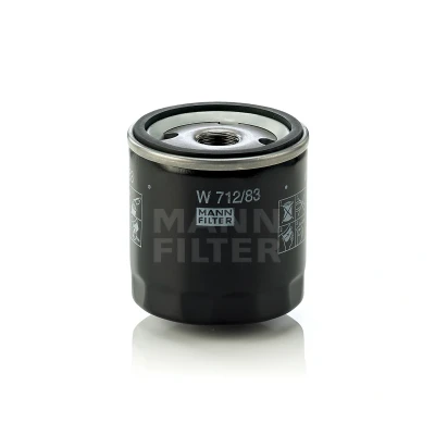 Imagen de MANN FILTER W 712/83 Filtro de aceite 3/4 16 UNF con válvula bloqueo retorno enroscable TOYOTA: Yaris II Hatchback norauto, oscaro, mister