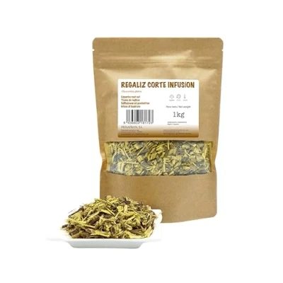 Imagen de FRISAFRAN regaliz de Palo Corte infusion Té Raíz cortada Digestiva Detox Directamente del productor 1kg