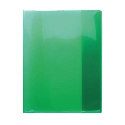 Imagen de HERMA 19624 Cuarto transparente verde 10 unidades, fundas de polipropileno resistente, lavable y extra grueso, juego transparentes para cuadernos escolares, colores