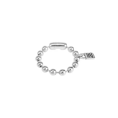 Imagen de UNO de 50 Pulsera bolas bañada en plata ley