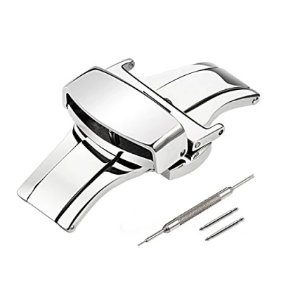 Imagen de TStrap 18mm Hebilla desplegable el Acero Inoxidable cierre de mariposa del Reloj para Correa