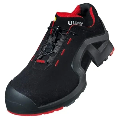 Imagen de Uvex 1 X tended Zapatos Profesional de Seguridad S3 SRC Zapatilla Deportiva Trabajo Punta Antiaplastamiento Composite Negro Rojo