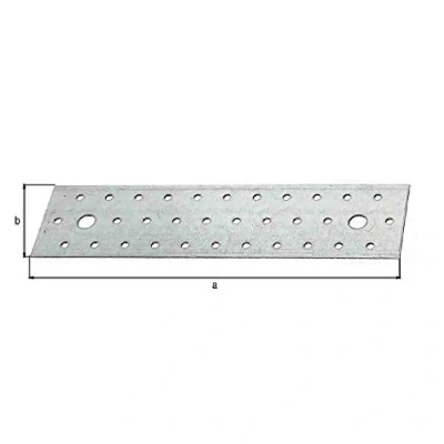 Imagen de Alberts 331962 Placa Perforada, 240 x 60 mm, Sendzimir galvanizado