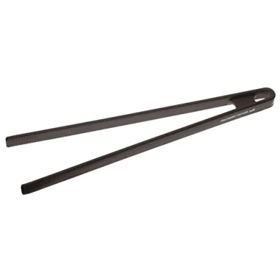 Imagen de Sambonet Gadgets Pinza de Cocina Ligera y Práctica para Servir Cocinar, Mango Ergonómico Antideslizante Silicona, Color Negro, 29 cm, Gris