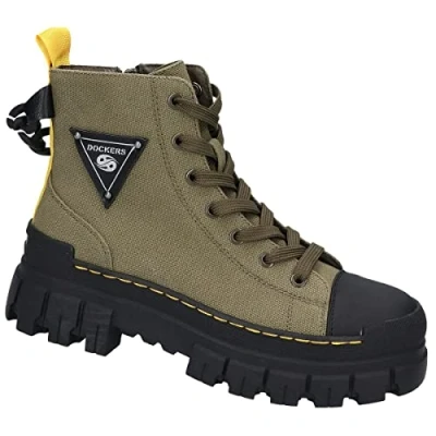 Imagen de Dockers by Gerli 51ev203, Botas Cortas al Tobillo Mujer, Caqui Multi, 40 EU