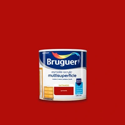 Imagen de Bruguer Acrylic Multisuperficie Esmalte al agua Satinado Granada 250 ml