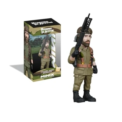 Imagen de MINIX BANDAI Figura de colección 12cm Desaparecido en Combate Chuck Norris Coleccionables para Exhibición Idea Regalo Juguetes Niños Y Adultos Fans del Cine (MN20744)