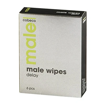 Imagen de Cobeco Male Wipes Delay Toallitas Retardantes Paquete de 6 x 0.33 ml Total: 2