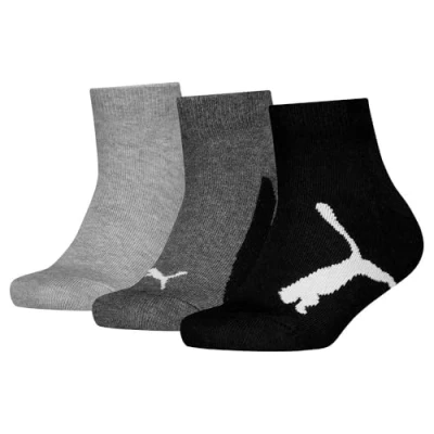 Imagen de PUMA Bwt Recycled Cotton Quarter Calcetín, Negro, 23 26 (Pack de 3) Unisex niños