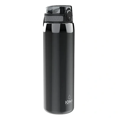 Imagen de Ion8 Acero Inoxidable Botella Agua, Sin Fugas, 1200ml, Gris