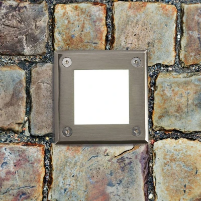 Imagen de Faro Barcelona 71499N Empotrable (bombilla incluida) LED, 3W, acero inoxidable y aluminio inyectado, difusor de cristal transparente