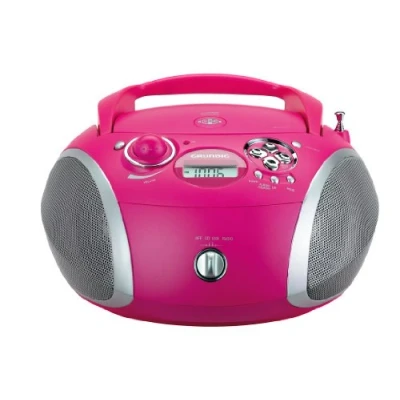 Imagen de Grundig RCD 1445 Microcadena de 12 W (CD, USB, MP3, FM, 3.5 mm), Rosa