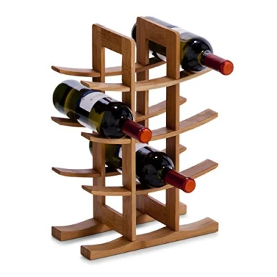 Imagen de Zeller 13580 Botellero, Madera, Marrón, 30x16x42 cm