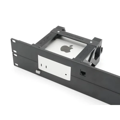 Imagen de thingsNrack Soporte de rack para Apple Mac Mini M4 1 3 con botón encendido y apagado remoto Keystone Ethernet RJ45