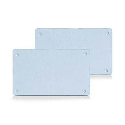 Imagen de Zeller Glas Schneidbrettchen 2er Set Tablas de Cortar, Multicolor