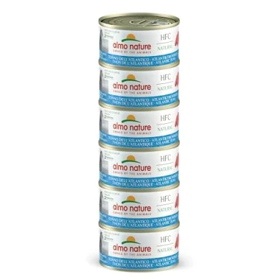 Imagen de almo nature HFC Natural Megapack, alimento húmedo para Gatos Atún del Atlántico (6 latas de 70 g)