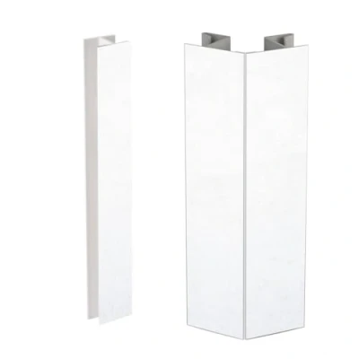 Imagen de Evotrade Zócalo de cocina Perfil rodapié L 2,5 m PVC Altura y colores a elegir (accesorios articulación adicionales blanco, 1, nanómetro, 100, milímetros,