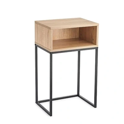 Imagen de Arcoroc Vinthera Moa Mesilla MDF Natural Y Patas De Acero 40x30x68cm