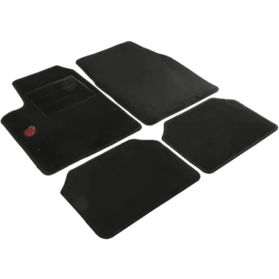 Imagen de START FUNNY LADYBUG 8507 Juego de alfombrillas suelo textil, PP (polipropileno) delante y detrás 4 negro