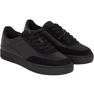 Imagen de Calvin Klein Classic Cupsole Bold Mono YM0YM00713, Zapatilla con Suela Hombre, Negro (Triple Black), 44.5 EU