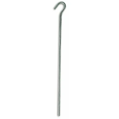 Imagen de Chapuis PTF1 Lote de 10 piquetas para tienda alambre Acero galvanizado Diámetro 4 mm Largo 180