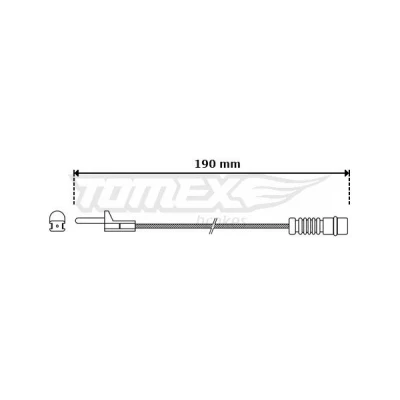 Imagen de Contacto de aviso, desgaste frenos TOMEX Brakes TX 30 09
