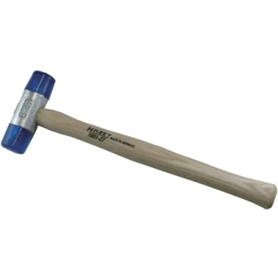 Imagen de Hazet maza de plástico cara blanda 1951 27, 265 mm, cabeza del martillo 27 mm acetato celulosa resistente a los golpes, prácticamente sin retroceso, estilo robusto fresno