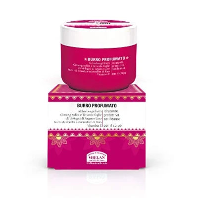 Imagen de Helan, G Oud Crema Hidratante Corporal Protectora y Sedosa, Manteca para el Cuerpo con Aceite de Argán Vitamina E, Perfumada Nutritiva Mujer, no Grasa, Piel Suave, 200 ml Made in Italy