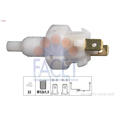 Imagen de FACET 7.1004 Interruptor luces freno mecánico M12x1,5 Made in Italy OE Equivalent OPEL: Corsa B Hatchback, A CC
