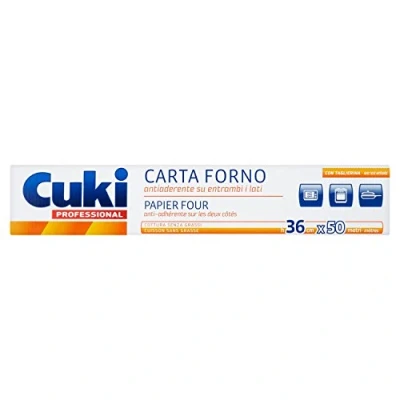 Imagen de Cuki Papel para horno Antiadherente en ambas caras Incluye cúter Medidas 36 x 50 m