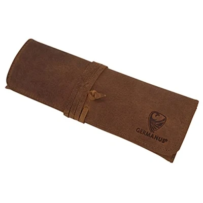 Imagen de GERMANUS Estuche de Piel con Correa para lápices, Strap (Marrón Salvaje)