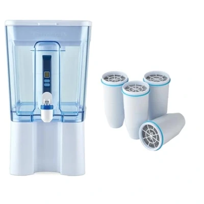Imagen de ZeroWater Depósito de agua 12,3 litros Ready Read Dispensador Combo con 6 filtros avanzados 5 etapas, certificado IAPMO para reducir el plomo y PFOA/PFOS
