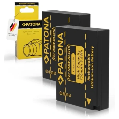 Imagen de PATONA 2X Baterias Reemplazo para Panasonic DMW BLE9 BLE9E BLG10 BLG10E DMC GF6 Baterías Compatible con GF3 GF5 GX7 LX100