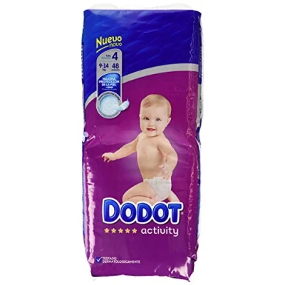 Imagen de Dodot Protection Plus Activity Pañales para Bebés, Talla 4, (9 14 kg), 48