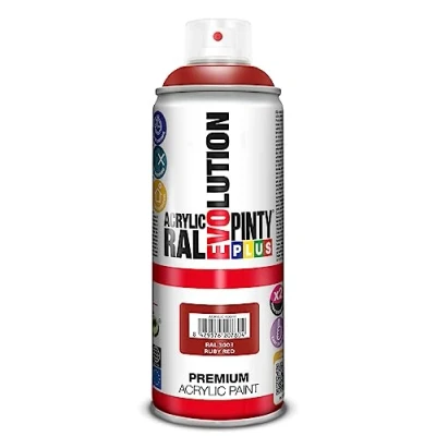 Imagen de Pintura spray Acrílica Brillo PINTYPLUS EVOLUTION 520cc Ruby red Ral 3003