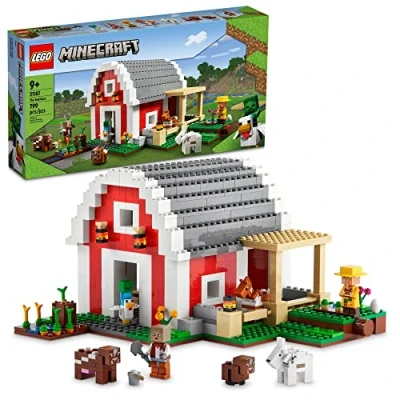 Imagen de LEGO Minecraft The Red Barn 21187 Juego de juguetes construcción para niños, niñas y niños a partir 9 años (799 piezas)