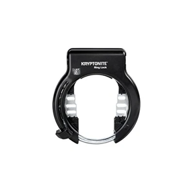Imagen de Kryptonite Ring Lock with Plug IN Capability Retract.w/Flexible Mount Candado Anillo Bloqueo, Unisex Adulto, Negro, Talla única