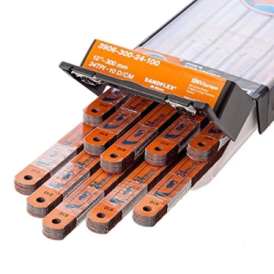 Imagen de Bahco 3906 300 24 Juego de 100 cuchillas para sierra metales (12 x 24)