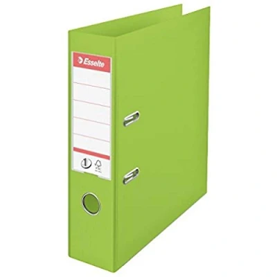 Imagen de Esselte Archivador de Palanca A4, Verde, Lomo 72mm, Plástico, Modelo Vivida, Pack 1 Unidad, 624069
