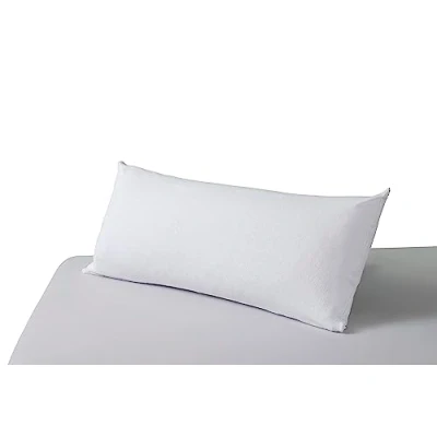 Imagen de Savel Funda de Almohada Impermeable con Cremallera 40 x 80 cm Protector Tejido Rizo 100% Algodónn Transpirable Barrera PU Resistente al Agua y Antiácaros