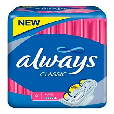 Imagen de Always Servilletas sanitarias Classic (talla 2) con alas 9 piezas