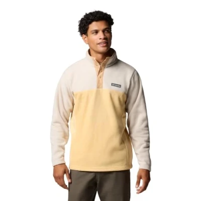 Imagen de Columbia Men&#039;s Steens Mountain Half Snap 2, Fleece Pull Over, Sand Dune/Dark Stone, L