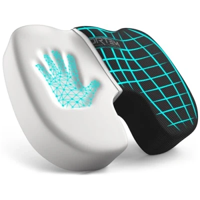 Imagen de FORTEM Cojin Silla Oficina, Almohada en Forma de U, Cojín Espuma Viscoelástica, Antideslizante para Sentarse Gaming, Asiento Coche, Funda Lavable