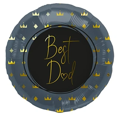 Imagen de Folat Globo de aluminio Best Dad azul 45 cm, color (67961)