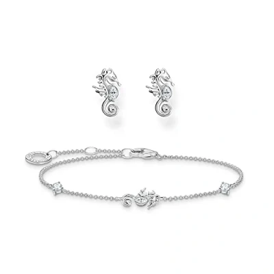Imagen de THOMAS Sabo SET0607 051 14 L19v Juego de joyas para mujer, 19 cm, Plata esterlina, Circonita cúbica