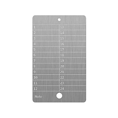 Imagen de Bitcoin Wallet acero,Monedero criptomoneda para hardware Cold Backup,Bitcoin Crypto Cryptocurrency Seed Storage Compatible con todo el BIP39 (individual), plata
