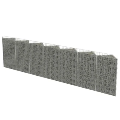 Imagen de vidaXL Muro de Gaviones Acero 450x30x100 cm Macetero y Tiestos Jardinería