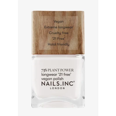 Imagen de Nails Inc FREE TIME IS ME Plant Power veganer Nagellack 73% Based, 100% Vegan &amp; Tierversuchsfrei Perfekte Maniküre, strahlendes Weiß Für umweltbewusste Nail Art