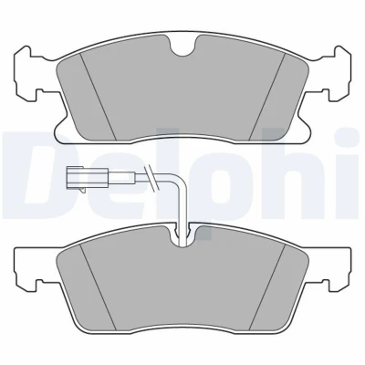 Imagen de DELPHI LP3634 Juego de pastillas freno con contacto avisador desgaste Chapa antichirridos sin accesorios MASERATI: Levante SUV